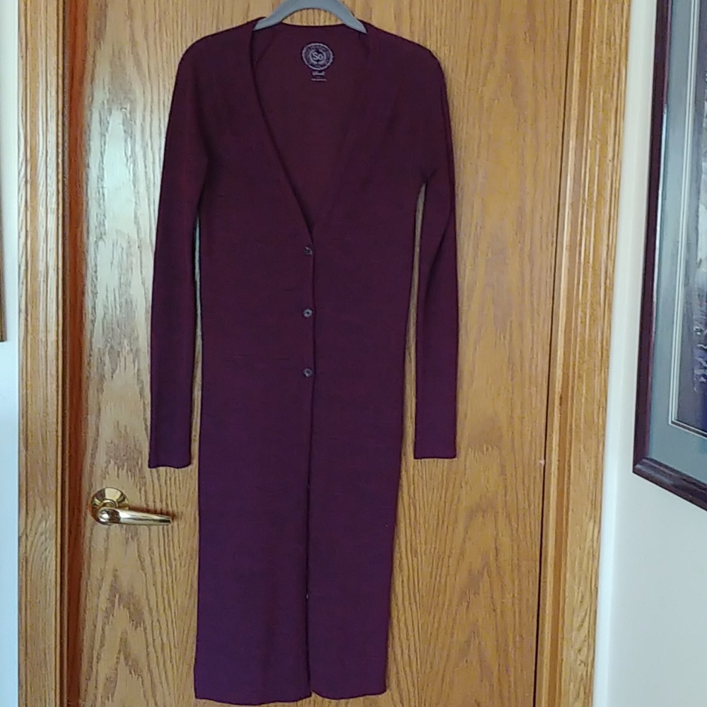 Long lightweight duster sweater